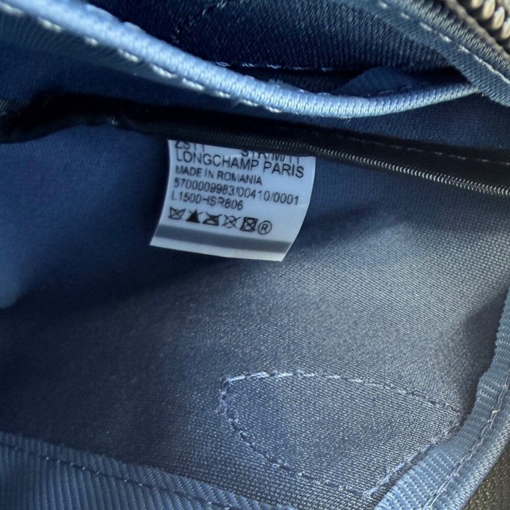 Longchamp Le Pliage Xtra XS Navy Crossbody Bag NWT Nylon Leather Trim NWT - Picture 9 of 9